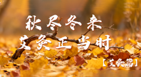 【健康/艾灸】秋盡冬來(lái)，艾灸正當(dāng)時(shí)——解鎖季節(jié)交替的養(yǎng)生密碼！